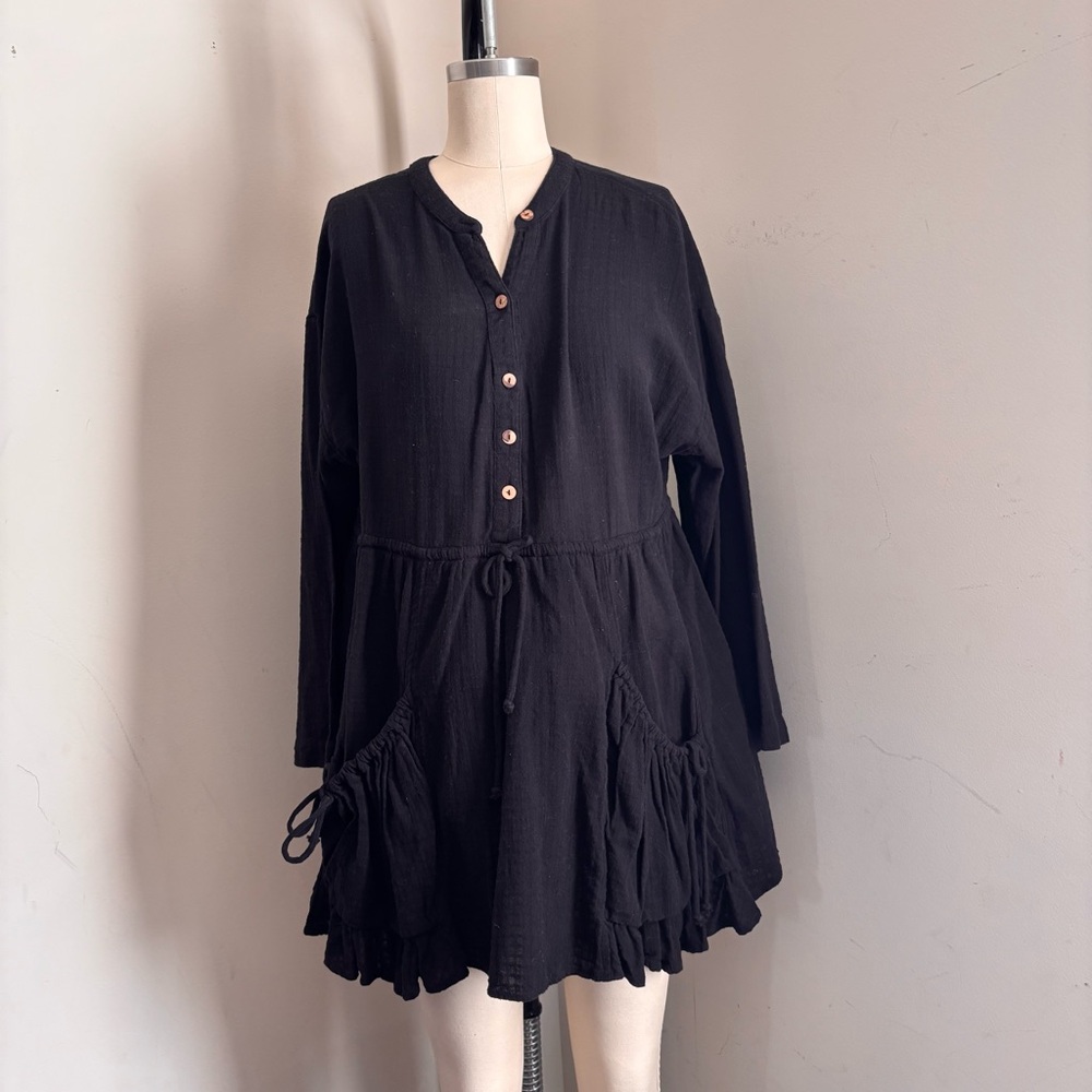 Free People Black Mini Dress